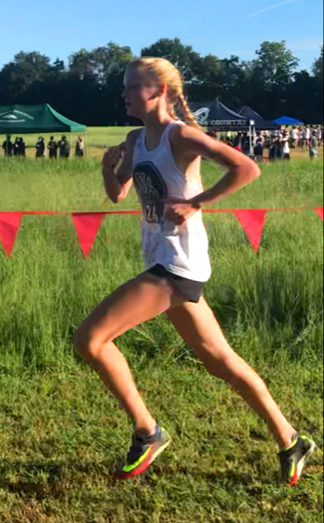 Frosh Sensation: Early in her career for the Running Warriors, freshman Catherine Townsend has burned bright for the girl Dub harriers and she recently set a new school record in the girls 5K run.  
