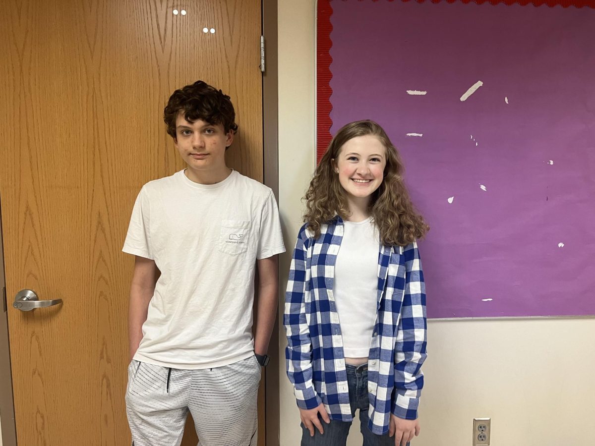 Studies Await: Sophomores Nate Laing and Katherine Mason will be attending GHP this summer in social studies and communicative arts, respectively. 
