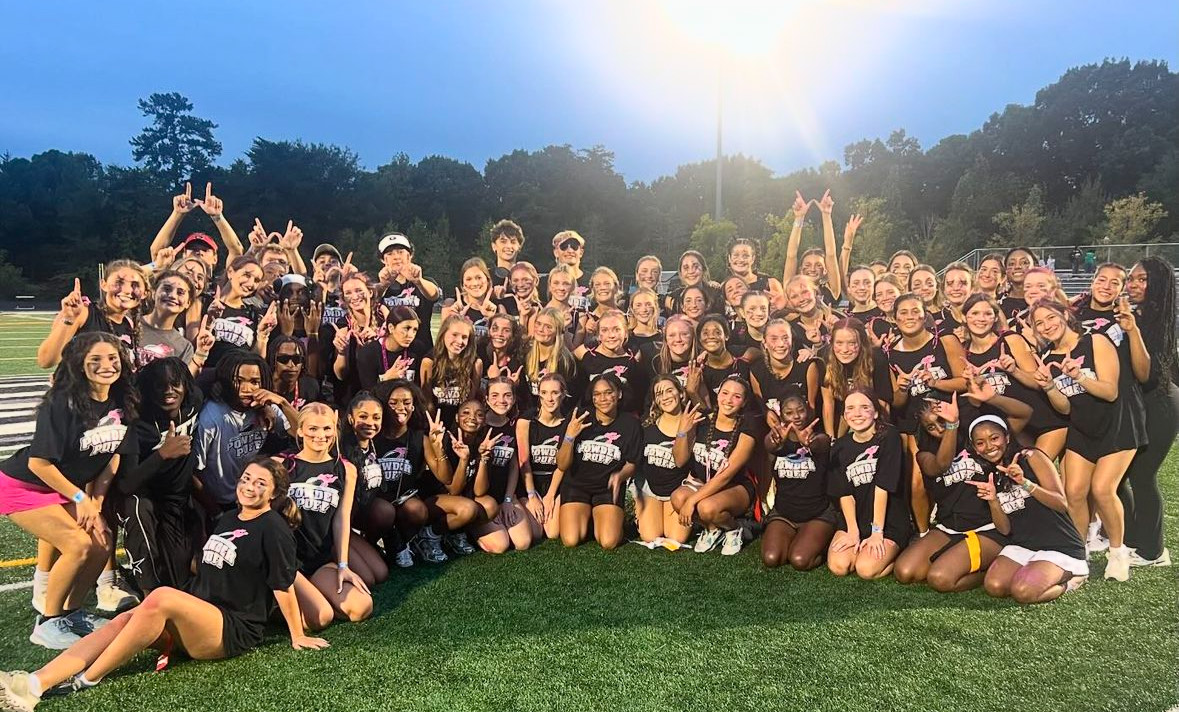 A hard fought victory: The seniors celebrate their 2024 Powderpuff win
