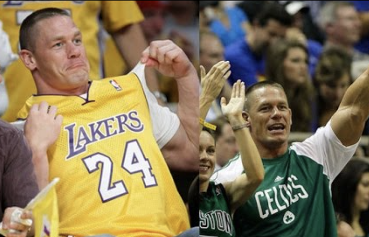 WWE Star John Cena can't get enough of supporting the hottest NBA teams
