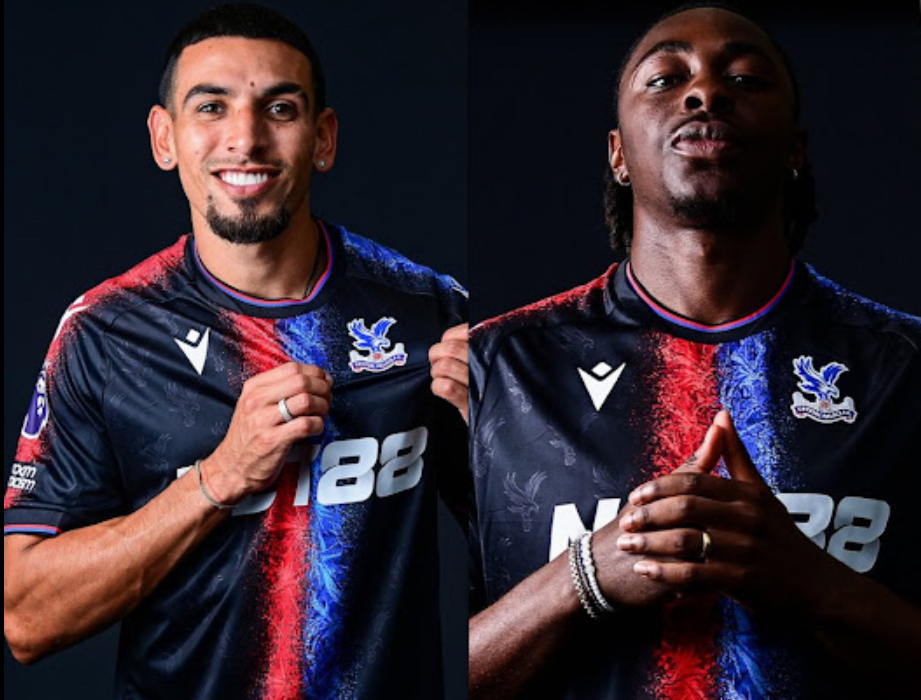 Absolute World Class: Crystal Palace stars Eberechi Eze and Daniel Muñoz show off an absolute stunner of a third kit
