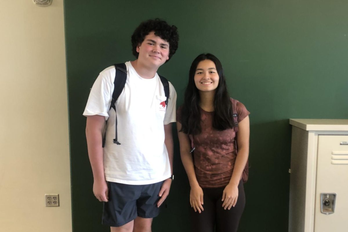 SGA is ready to tackle the 2024-2025 school year: 10th Grade Senator Franklin Pickens poses with 10th Grade President Mia Yoo. 