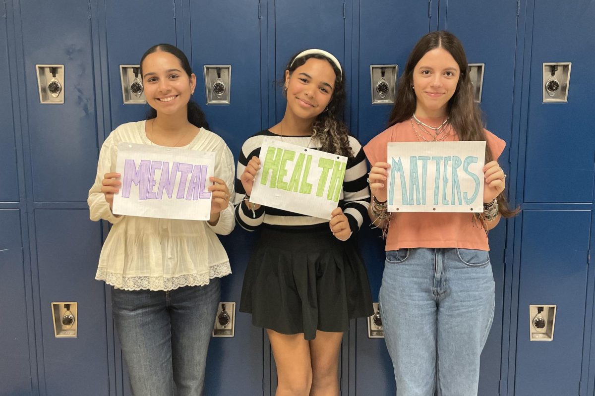 Maryam Hashim, sophomore, Jada Gaskill, junior, and Una Jeremic, sophomore shown in the picture above (left to right).