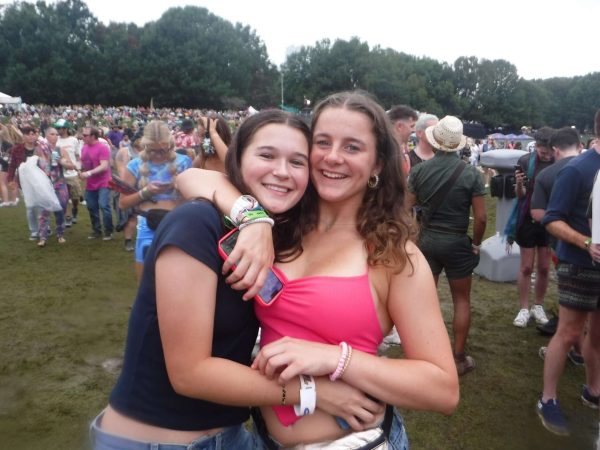 Juniors Harley Hull and Piper Curnow having the time of their lives at last year’s Music Midtown.