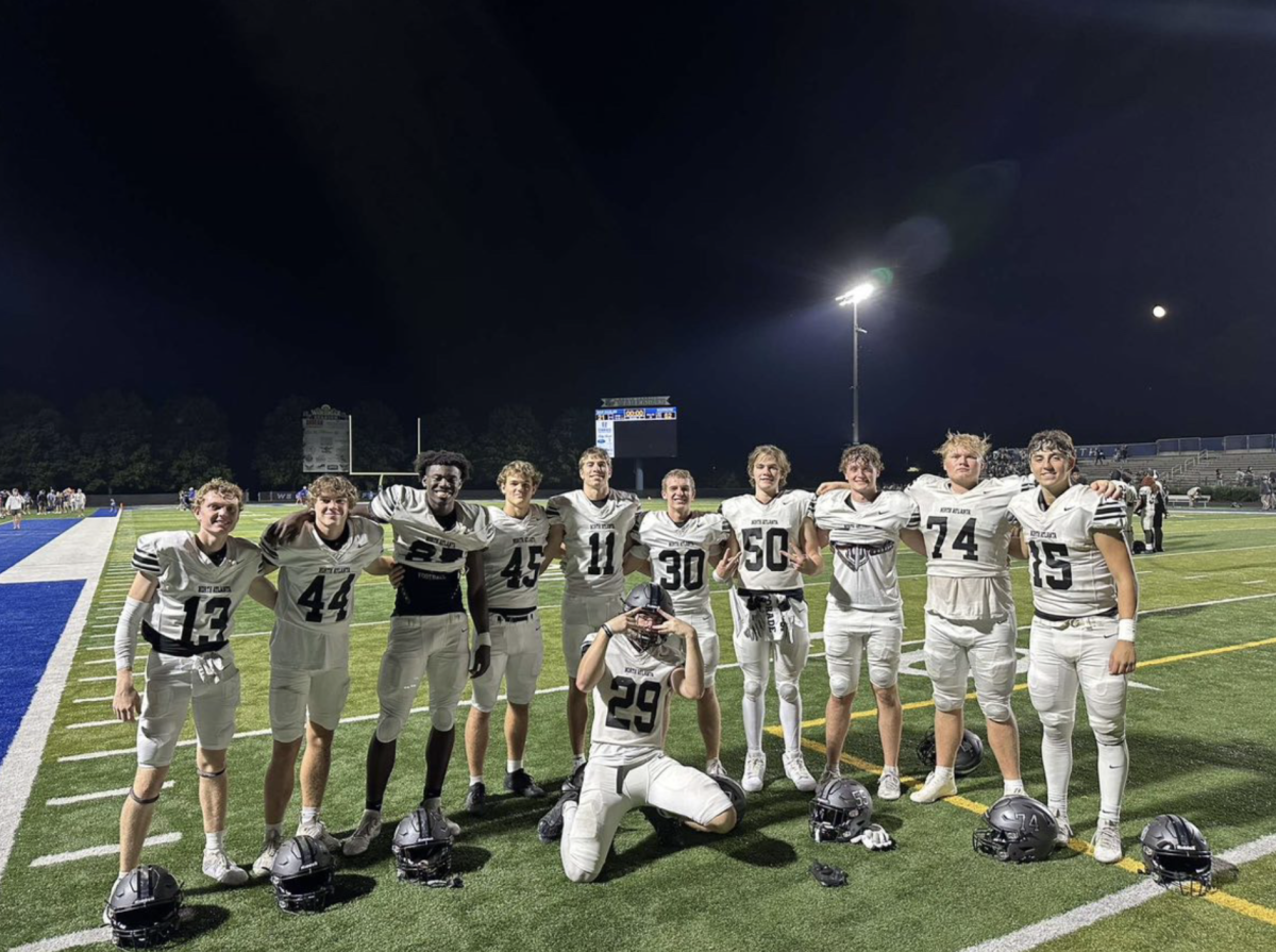 The Warriors gather up after a successful outing against the South Forsyth War Eagles