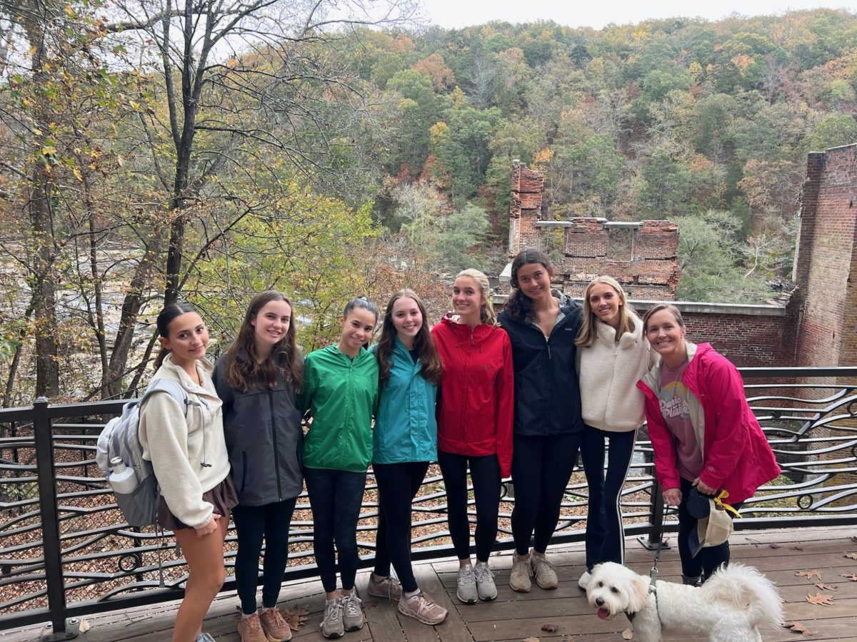 The Hiking Club takes their first hike at Sweetwater Creek State Park