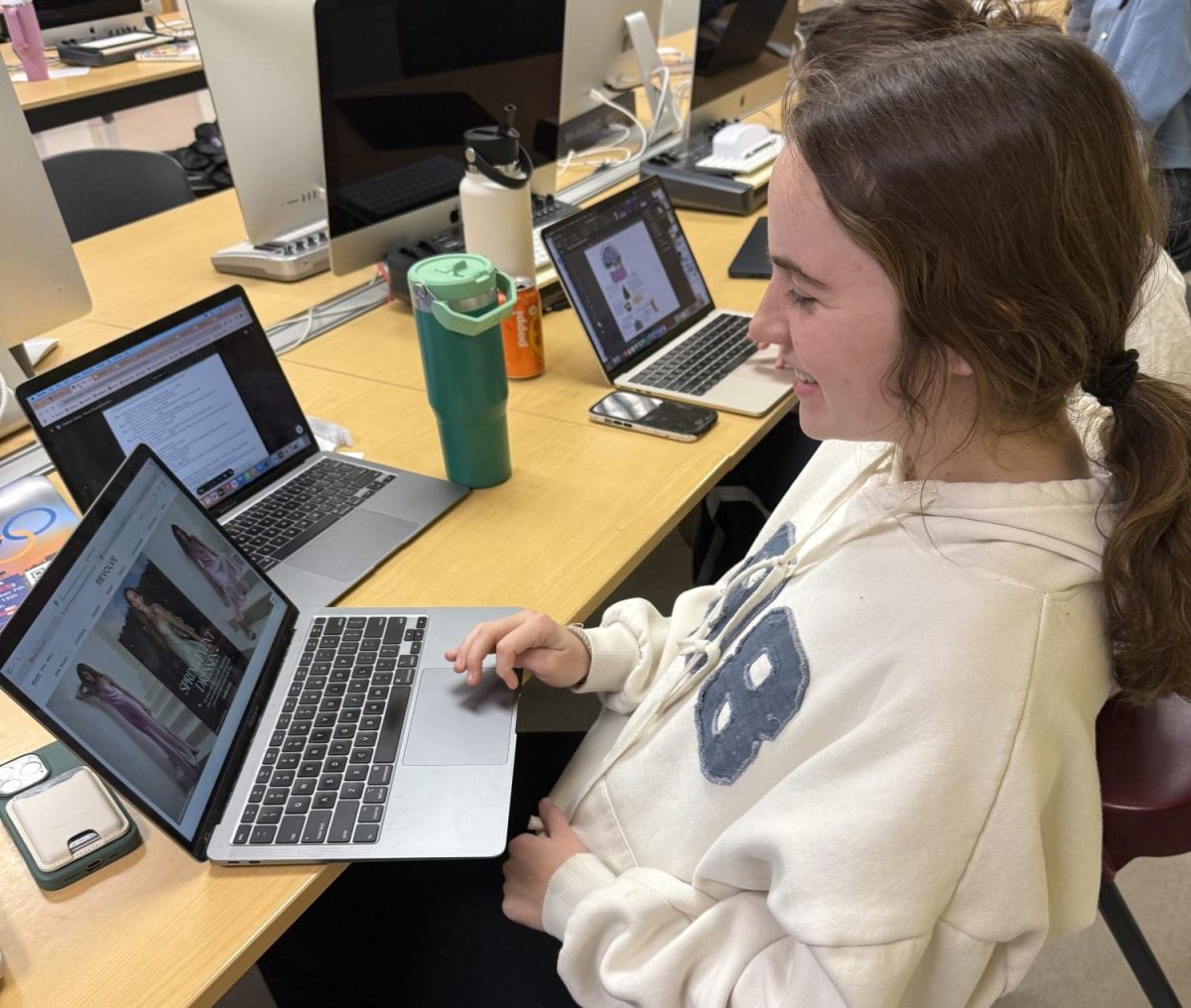 Scrolling for Satisfaction: Sophomore, Adelaide Middleton shopping instead of doing her math homework!
